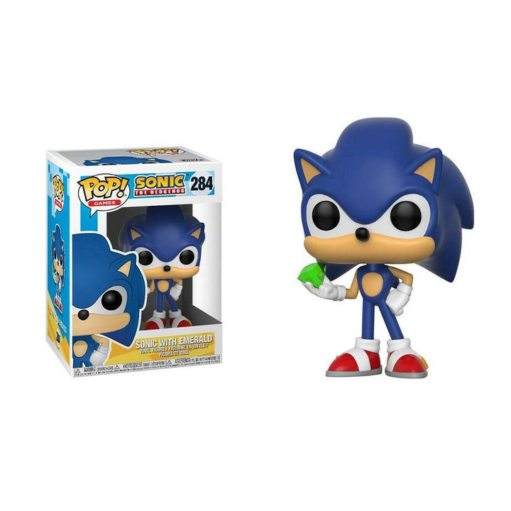 בובת פופ סוניק עם אמרלד | Funko Pop Sonic With Emerald 284 | בובת פופ | פלאנט איקס | Planet X