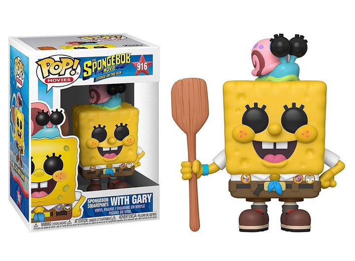 בובת פופ בובספוג עם גארי | Funko Pop Spongebob Squarepants With Gary 916 | בובת פופ | פלאנט איקס | Planet X