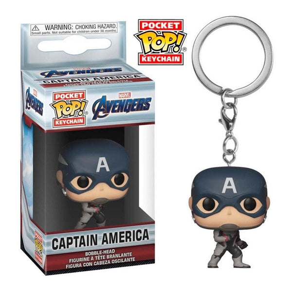 מחזיק מפתחות פופ קפטן אמריקה | Funko Pop! Keychain Captain America | בובת פופ | פלאנט איקס | Planet X