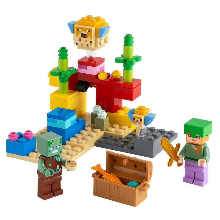 לגו 21164 ריף האלמוגים מיינקראפט | LEGO 21164 The Coral Reef Minecraft | הרכבות | פלאנט איקס | Planet X