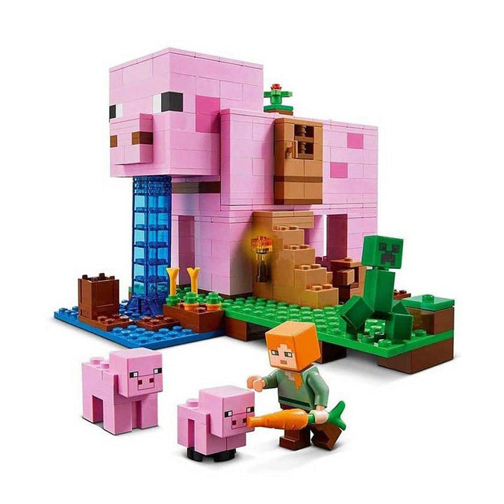 לגו מיינקראפט 21170 בית החזיר | LEGO 21170 The Pig House Minecraft | הרכבות | פלאנט איקס | Planet X