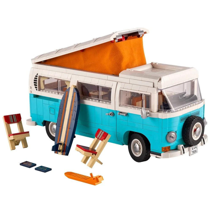 לגו 10279 קראוון קמפינג פולקסווגן | LEGO 10279 Volkswagen T2 Camper Van | הרכבות | פלאנט איקס | Planet X