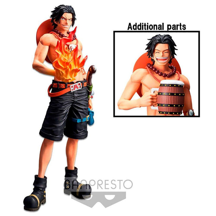 פיגר פורטוגאס די אייס 28 ס"מ וואן פיס | One Piece Portgas D. Ace Grandista Nero Banpresto | דמויות וגיבורים | פלאנט איקס | Planet X