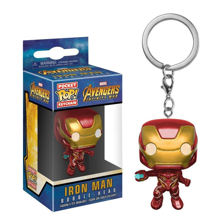 מחזיק מפתחות איירון מן מלחמת האינסוף | Funko Pop! Keychain Infinity War Iron Man | בובת פופ | פלאנט איקס | Planet X