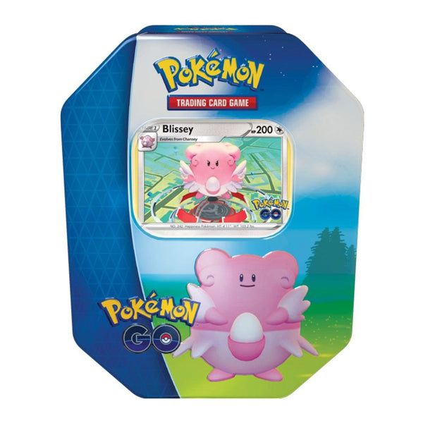 מארז קלפי פוקימון גו קופסת פח בליסי - Pokémon GO Blissey Gift Tin | קלפים | פלאנט איקס | Planet X