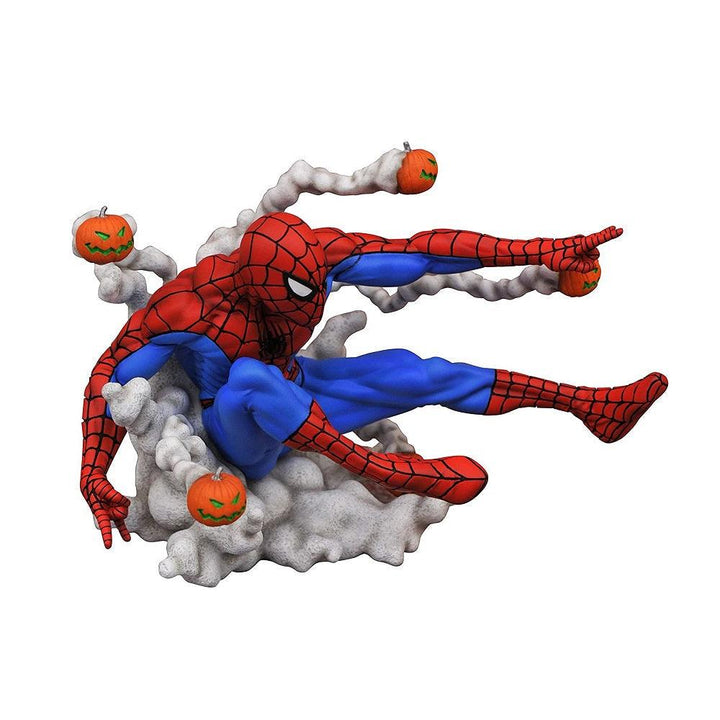 פסל ספיידרמן עם פצצות דלעת | Pumpkin Bomb Spider-Man PVC Statue Diamond Select Toys | פסלים | פלאנט איקס | Planet X