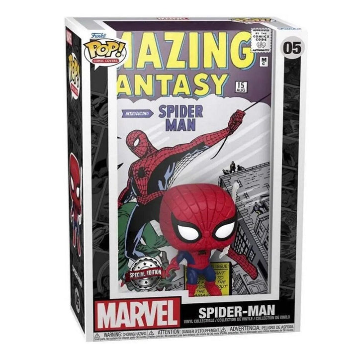 פופ ספיידרמן קומיקס קאבר מהדורה מיוחדת | Funko Pop Comic Covers Spider-Man 05 Special Edition | בובת פופ | פלאנט איקס | Planet X