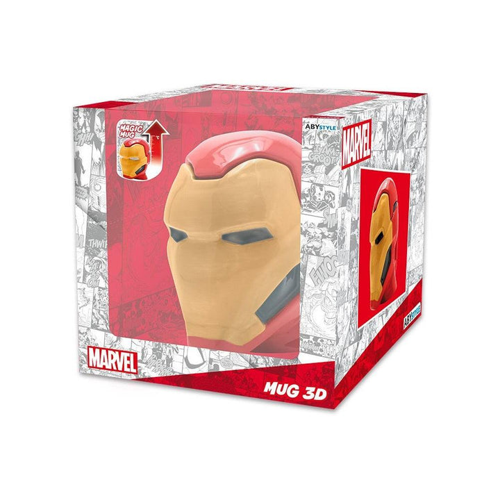 ספל תלת מימד מחליף צבע איירון מן 450 מ"ל | Iron Man 3D Heat Change Mug | ספלים וכוסות | פלאנט איקס | Planet X