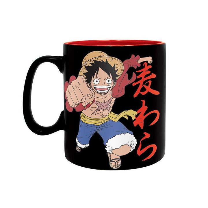 ספל לופי וסמל כובעי הקש 460 מ"ל | Luffy And Skull One Piece Mug | ספלים וכוסות | פלאנט איקס | Planet X