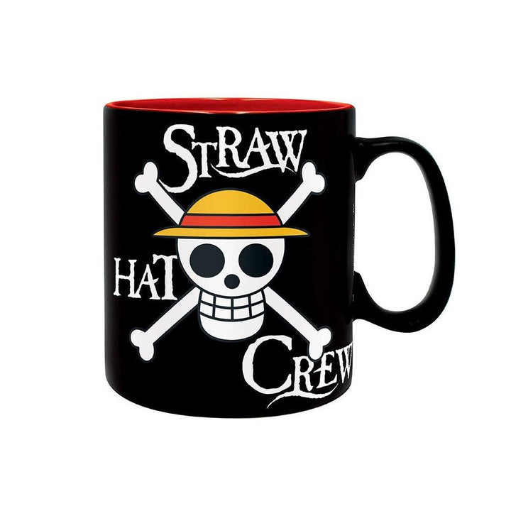 ספל לופי וסמל כובעי הקש 460 מ"ל | Luffy And Skull One Piece Mug | ספלים וכוסות | פלאנט איקס | Planet X