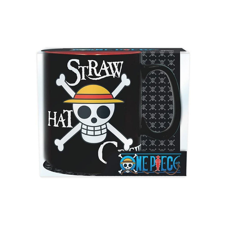 ספל לופי וסמל כובעי הקש 460 מ"ל | Luffy And Skull One Piece Mug | ספלים וכוסות | פלאנט איקס | Planet X